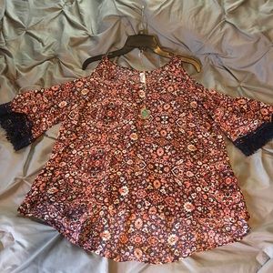 Cold shoulder blouse